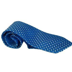 Michael Kors Blue Green Woven Silk Mens Neck Tie Classic Dress Business Design